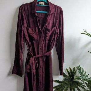 Cloth & Stone Flannel T-shirt Dress